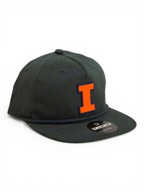 Illinois Fighting Illini Orange 3D Classic Rope Hat- Charcoal